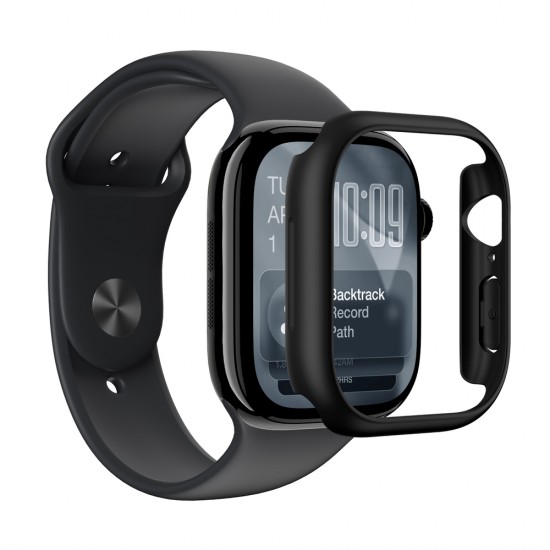 AmazingThing Minimal Protective Case for Apple Watch Series 11 42mm - Black