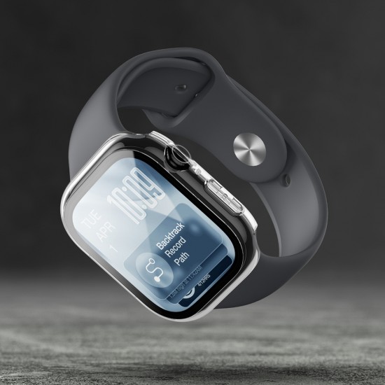 AmazingThing Radix Glass Screen Protector with Case for Apple Watch Series 11 46mm - Clear