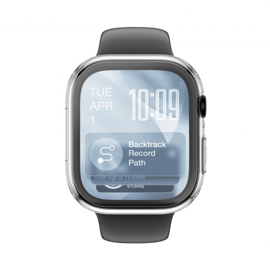 AmazingThing Radix Glass Screen Protector with Case for Apple Watch Series 11 42mm - Clear