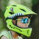 Rockbros TT-32003 Shark Children's Bike Helmet with Detachable Jaw Size S (48-52) - Green