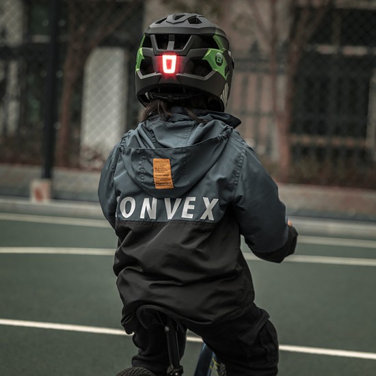 Rockbros TS-61 10110061004 Children's Bike Helmet with Detachable Chin Size M (54-57) - Green