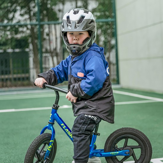 Rockbros TS-61 10110061006 Children's Bike Helmet with Detachable Chin Size M (54-57) - Gray