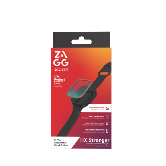 ZAGG InvisibleShield Glass XTR4 Protective Glass for Apple Watch Ultra 49mm - Titanium