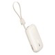 Baseus EnerFill FC21 Qpow 3 Ultra 10000mAh 22.5W Powerbank with attached cable lanyard - beige