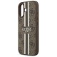 Guess 4G Printed Stripes MagSafe case for iPhone 17 - brown