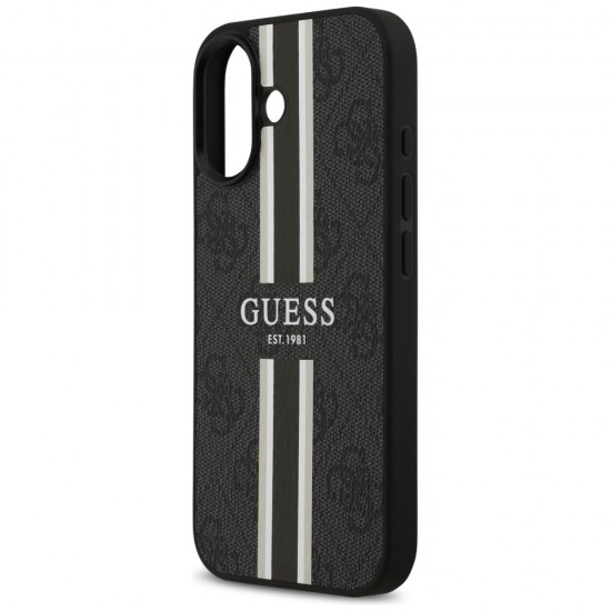 Guess 4G Printed Stripes MagSafe case for iPhone 17 - black