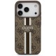 Guess 4G Printed Stripes MagSafe case for iPhone 17 Pro - brown