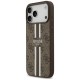 Guess 4G Printed Stripes MagSafe case for iPhone 17 Pro Max - brown