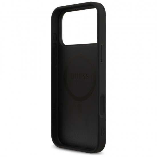 Guess 4G Printed Stripes MagSafe case for iPhone 17 Pro Max - black