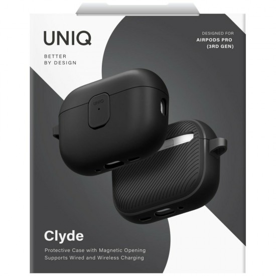 Uniq Clyde Case for AirPods Pro 3 - Black and Gray