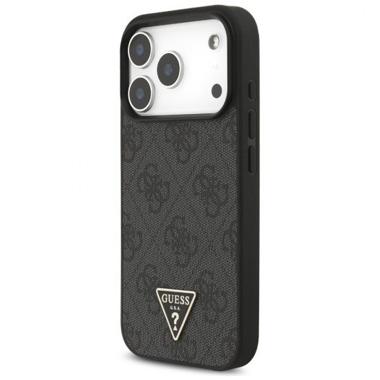 Guess 4G Strap Triangle Logo MagSafe case for iPhone 17 Pro - black