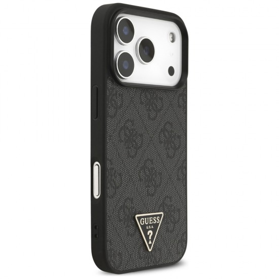 Guess 4G Strap Triangle Logo MagSafe case for iPhone 17 Pro - black