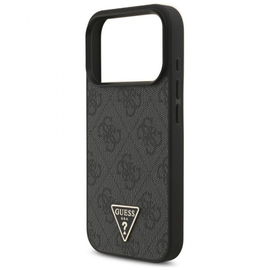 Guess 4G Strap Triangle Logo MagSafe case for iPhone 17 Pro - black