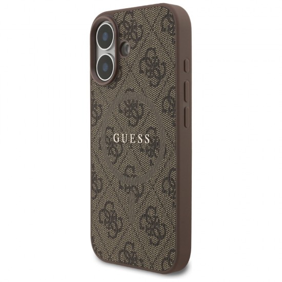 Guess 4G Ring Classic Logo MagSafe Case for iPhone 17 - Brown