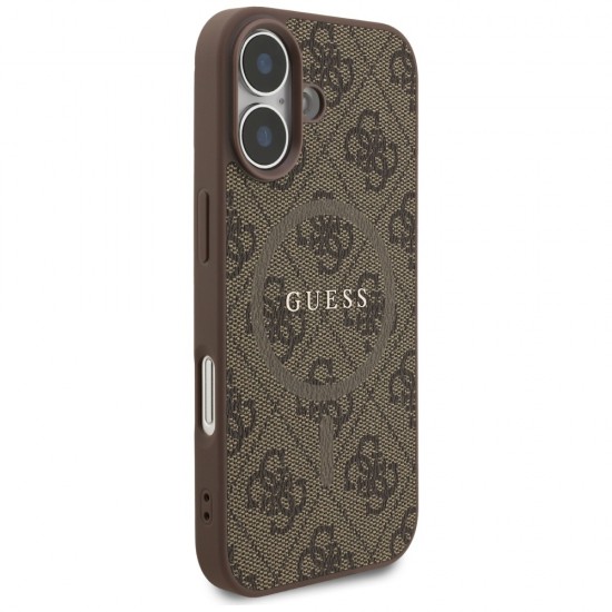 Guess 4G Ring Classic Logo MagSafe Case for iPhone 17 - Brown