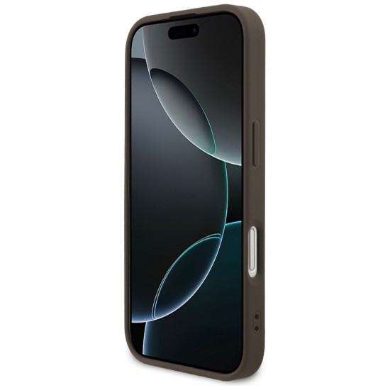 Guess 4G Ring Classic Logo MagSafe Case for iPhone 17 - Brown