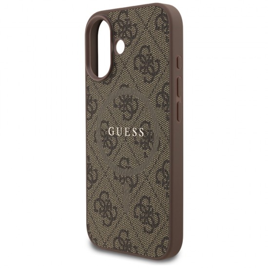 Guess 4G Ring Classic Logo MagSafe Case for iPhone 17 - Brown