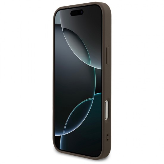 Guess 4G Ring Classic Logo MagSafe Case for iPhone 17 Pro Max - Brown