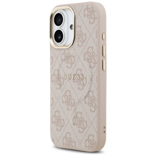 Guess 4G PU Classic Logo MagSafe Case for iPhone 17 - Pink