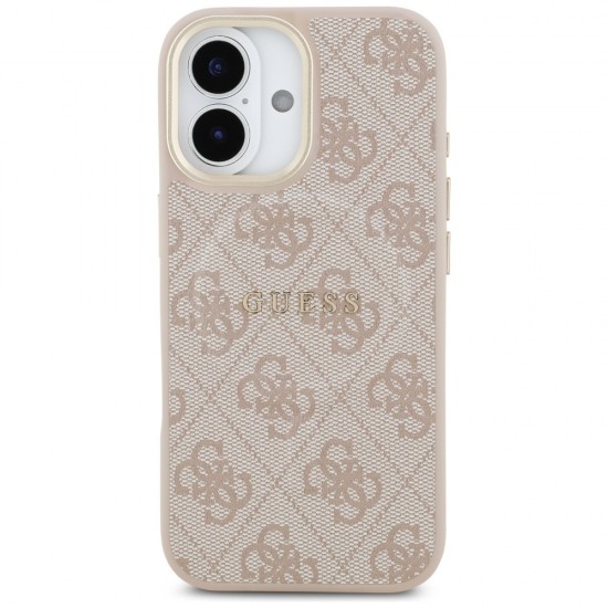 Guess 4G PU Classic Logo MagSafe Case for iPhone 17 - Pink