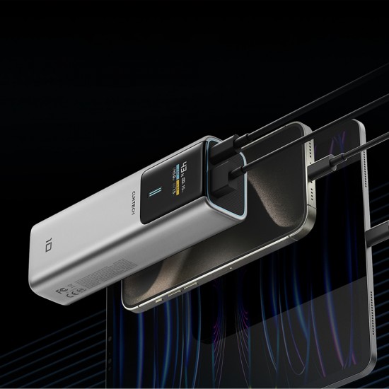 Powerbank CUKTECH CKPB100PGLBL 150W 10000mAh USB-C USB-A - szary