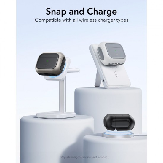 ESR Orbit HaloLock MagSafe case for AirPods Pro 3 - white