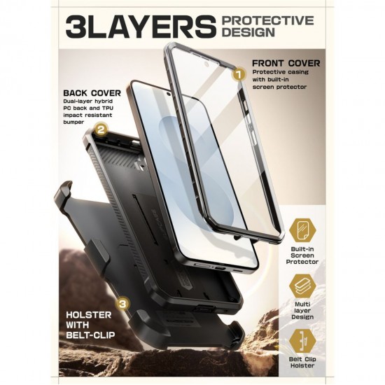 Supcase Unicorn Beetle Pro Case for Samsung Galaxy S25 FE - Black