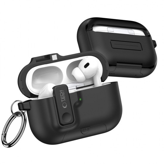 Tech-Protect Slim Hook Case for AirPods Pro 3 - Black