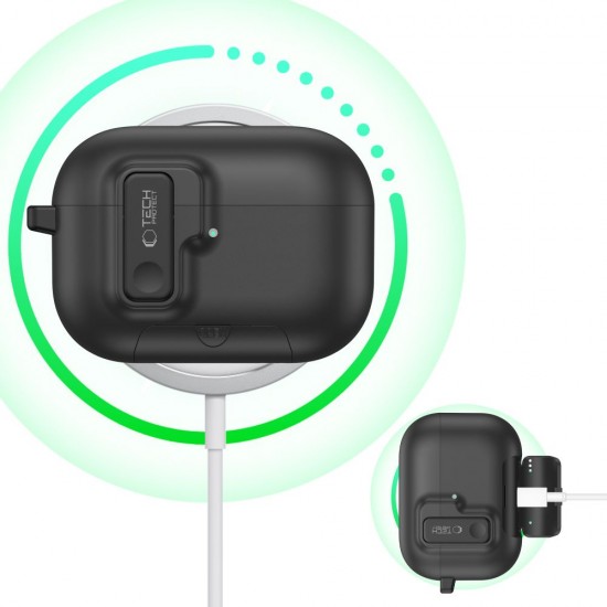 Tech-Protect Slim Hook Case for AirPods Pro 3 - Black