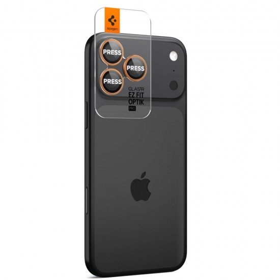 Spigen Optik Pro Camera Lens Glass for iPhone 16 Pro / Max / 17 Pro / Max - Orange