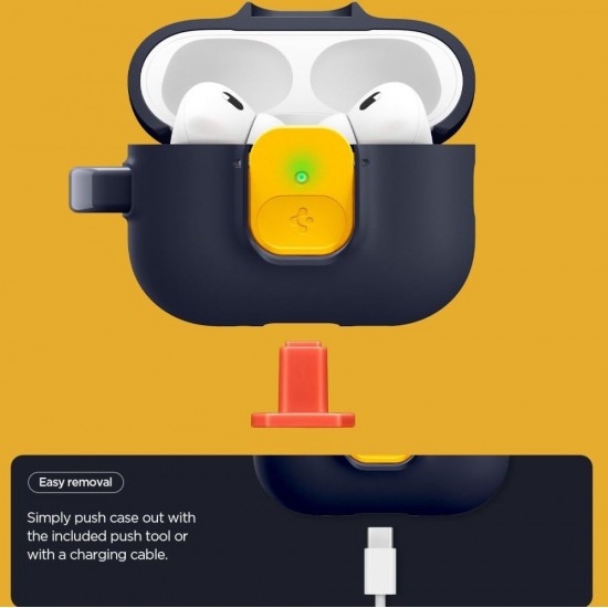 Spigen Nano Pop Case for AirPods Pro 3 - Navy Blue and Yellow