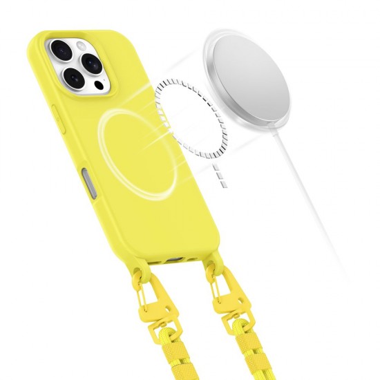 Tech-Protect Magnecklace MagSafe Case for iPhone 16 Pro - Yellow