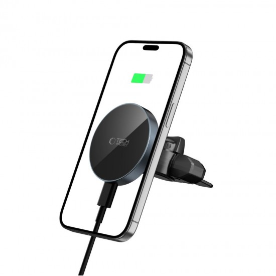 Tech-Protect mm15W-V5 Magnetic MagSafe Car Mount for Air Vent/CD Slot - Black