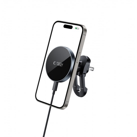 Tech-Protect mm15W-V5 Magnetic MagSafe Car Air Vent Mount - Black