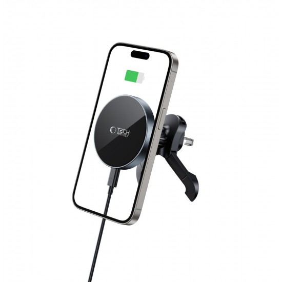 Tech-Protect mm15W-V5 Magnetic MagSafe Car Air Vent Mount - Black