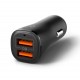 Spigen Essential EV302 30W 2-Port USB-A Car Charger - Black