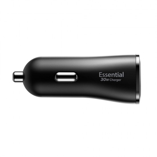 Spigen Essential EV302 30W 2-Port USB-A Car Charger - Black