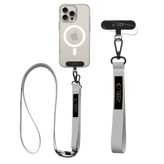 Tech-Protect C6S Long Lanyard for Phone - Gray