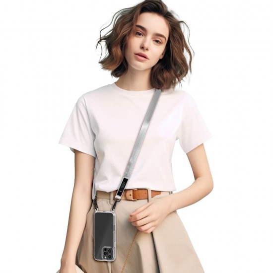 Tech-Protect C6S Long Lanyard for Phone - Gray