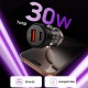 Tech-Protect CC03 30W 2-Port USB-A / USB-C Car Charger - Black