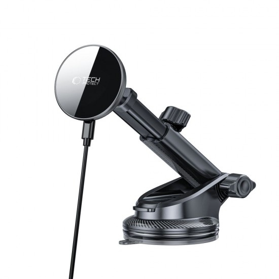 Tech-Protect mm15W-V10 Magnetic MagSafe Car Holder for Cockpit/Windshield/Air Vent - Black