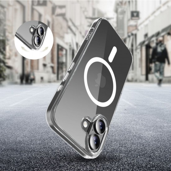 Tech-Protect Flexair Hybrid CC MagSafe Case for iPhone 17 - Clear