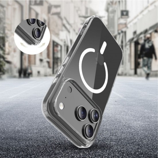 Tech-Protect Flexair Hybrid CC MagSafe Case for iPhone 17 Pro Max - Clear