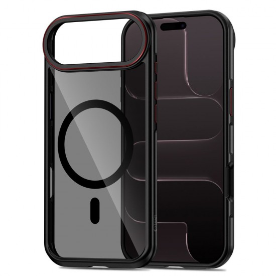 Tech-Protect MagHybrid MagSafe Case for iPhone Air - Black and Red