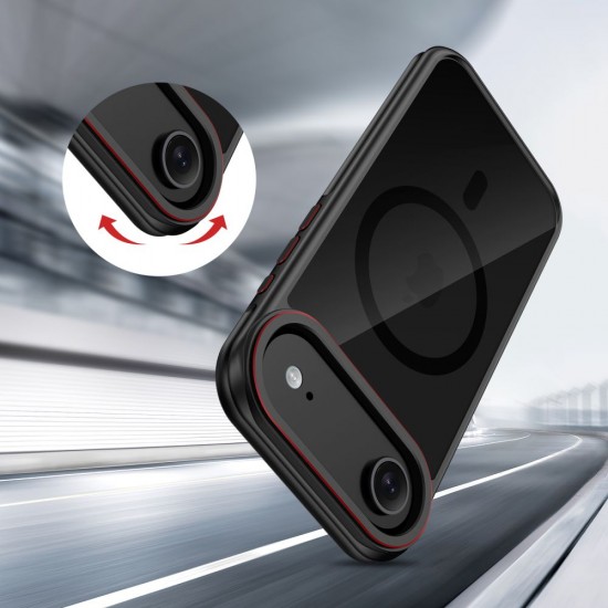 Tech-Protect MagHybrid MagSafe Case for iPhone Air - Black and Red