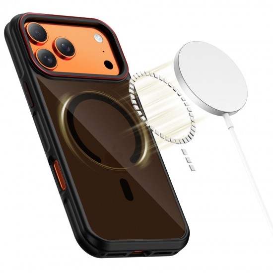 Tech-Protect MagHybrid MagSafe Case for iPhone 17 Pro - Black and Red