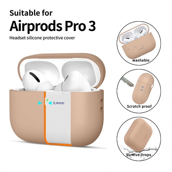Tech-Protect Silicone Case for AirPods Pro 3 - Beige