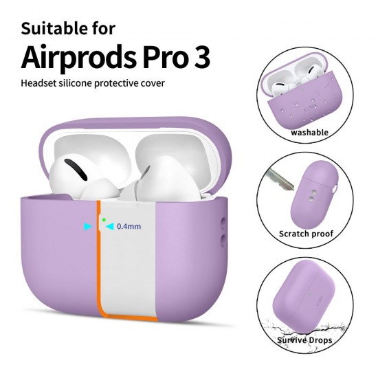 Tech-Protect Silicone Case for AirPods Pro 3 - Purple