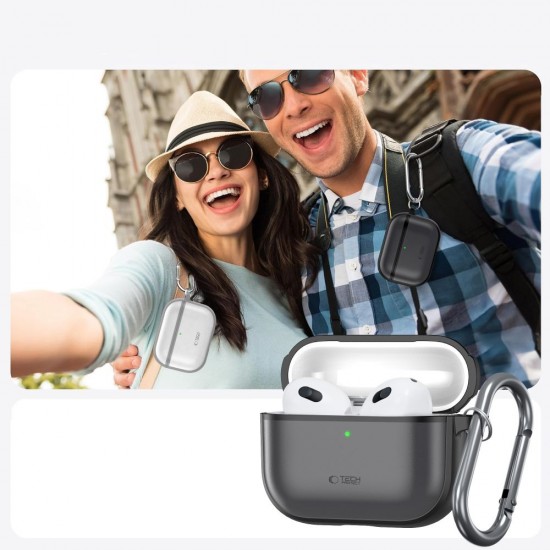 Tech-Protect Silicone Case for AirPods Pro 3 - Matte Black