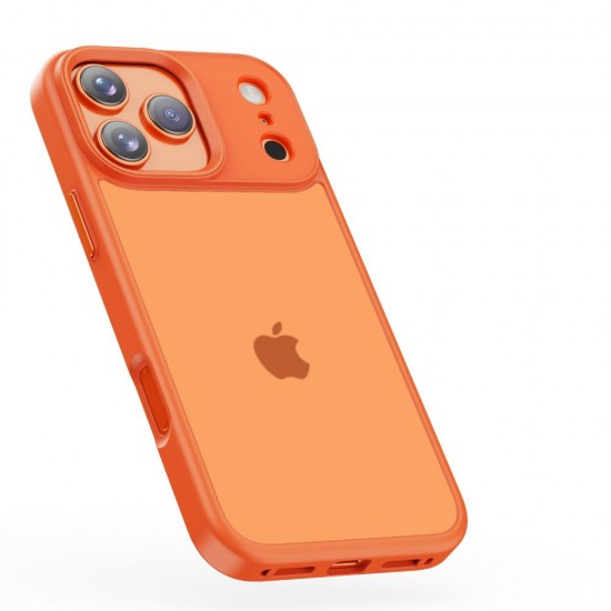 Tech-Protect MagMat case for iPhone 17 Pro - orange and matte